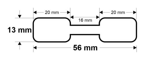 Image for Dumbbell Style Jewellery Labels, Thermal Transfer BOPP Matt, Permanent Label Rolls, 56mm x 13mm, 2000 Labels Per Roll, Wound Out, 38mm Core, Not Perforated, Price Per 5 Rolls