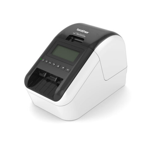 Image for Brother QL-820NWB Direct Thermal Label Printer, USB/Bluetooth/Ethernet/Wi-Fi Connectivity, 600DPI Max Resolution, 12mm Media Min Width, 64mm Media Max Width - Brother P-touch Editor Label Software Downloaded Separately