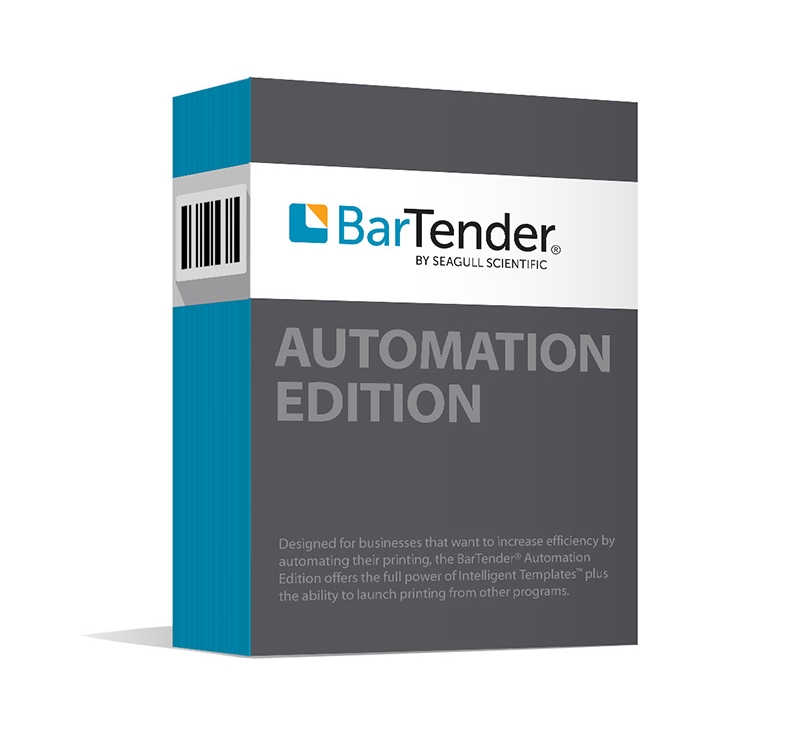 Image #01 for Seagull Scientific BarTender Automation 2022, Application License for 2 Printers, Includes 1 Year of Standard Maintenance & Support