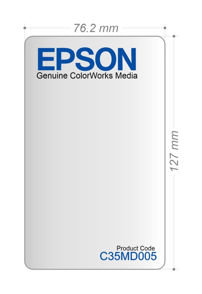 Image #01 for Epson Colour Inkjet Paper Matt, Permanent Label Rolls, 76.2mm x 127mm, 240 Labels Per Roll, Wound Out, 50mm Core, Not Perforated, Price Per 6 Rolls - 3" x 5" Premium Matte Label to Suit ColorWorks TM-C3500 / CW-C4010 (6 Pack)