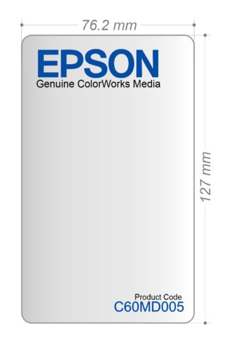 Image for Epson Colour Inkjet Paper Matt, Permanent Label Rolls, 76.2mm x 127mm, 1200 Labels Per Roll, Wound Out, 76mm Core, Not Perforated, Price Per 2 Rolls - 3" x 5" Premium Matte Label to Suit ColorWorks CW-C6000 Series / TM-C7500 (2 Pack)