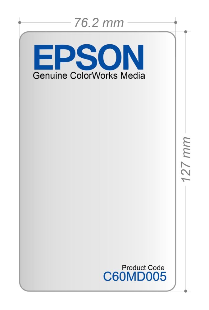 Image #01 for Epson Colour Inkjet Paper Matt, Permanent Label Rolls, 76.2mm x 127mm, 1200 Labels Per Roll, Wound Out, 76mm Core, Not Perforated, Price Per 2 Rolls - 3" x 5" Premium Matte Label to Suit ColorWorks CW-C6000 Series / TM-C7500 (2 Pack)