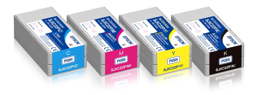 Image #01 for Epson Cyan/Magenta/Yellow/Black Ink Cartridge Bundle for Epson ColorWorks TM-C3500 - SJIC22P