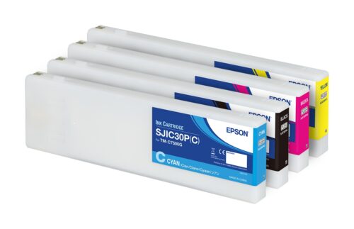 Image for Epson Cyan/Magenta/Yellow/Black Ink Cartridge Bundle for Epson ColorWorks TM-C7500 - SJIC30P