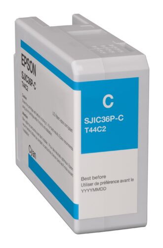 Image for Epson Cyan Ink Cartridge for Epson ColorWorks CW-C6010A/6510A - SJIC36P-C / C13T44C240