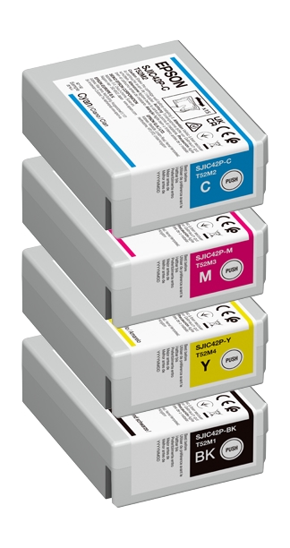 Image #01 for Epson Cyan/Magenta/Yellow/Black Ink Cartridge Bundle for Epson ColorWorks CW-C4010A - SJIC42P