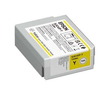 Image for Epson Yellow Ink Cartridge for Epson ColorWorks CW-C4010A - SJIC42P-Y / C13T52M440