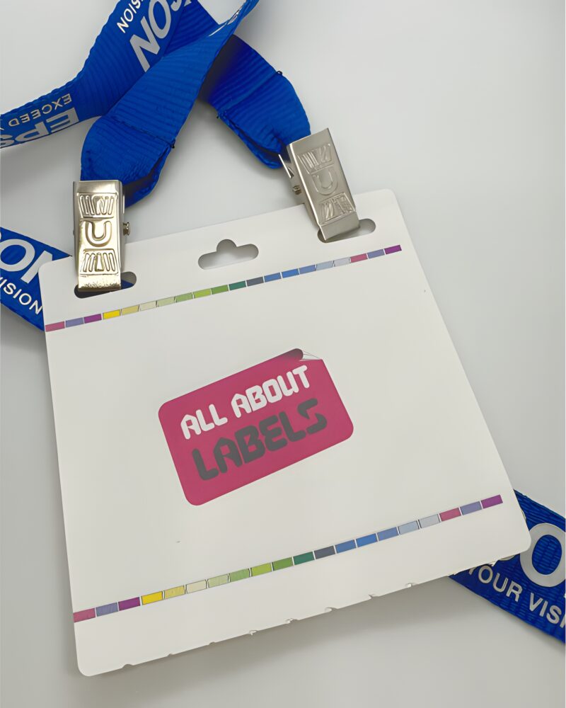 Image #11 for Event Badges with Lanyard Holes/Black Reg Line, Colour Inkjet Paper Card Fan-folded Tags, 90mm x 85mm, 250 Per Pack, Perforated, Price Per 1 Pack