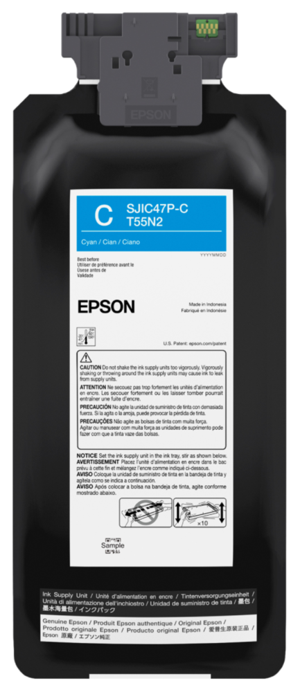 Image #01 for Epson Cyan Ink Cartridge for CW-C8010 - SJIC48P-C - C13T55P240