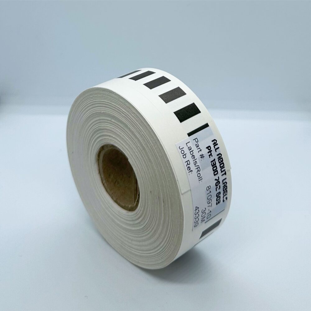 Image #21 for Direct Thermal Paper Matt, Permanent Label Rolls, 29mm x 30M Continuous Label with Backslit, Wound Out, 25mm Core, Not Perforated, Price Per 10 Rolls - Brother Compatible, Includes 1x Holder Per Order