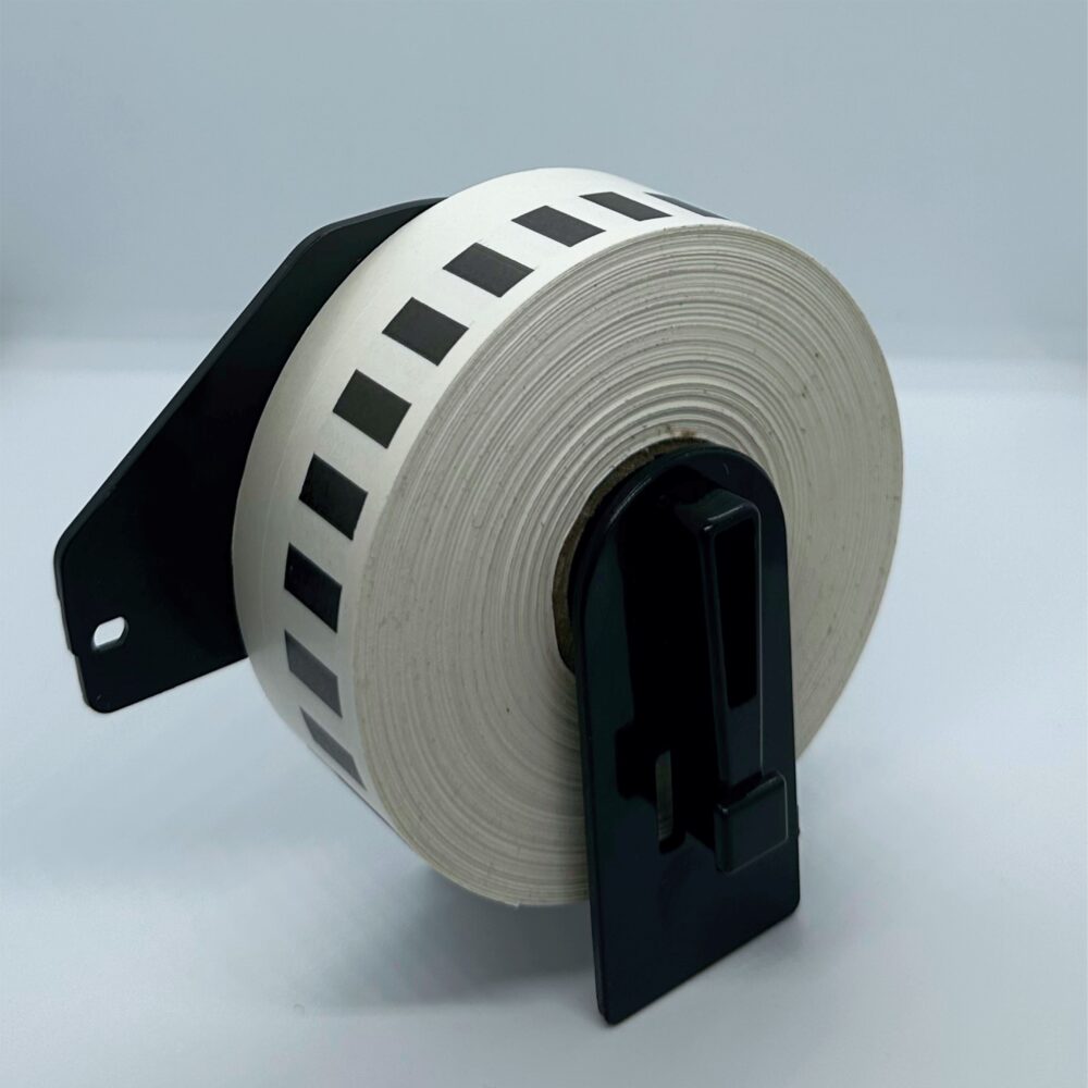 Image #01 for Brother Compatible Direct Thermal Paper Matt, Permanent Label Rolls, 29mm x 30M Continuous Label with Backslit, Wound In, 25mm Core, Not Perforated, Price Per 10 Rolls - includes 1 x Holder Per Order