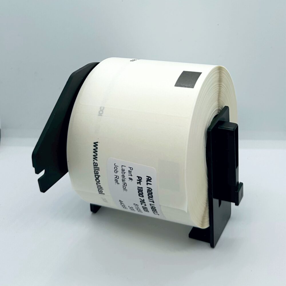 Image #01 for Brother Compatible Direct  Thermal Paper Matt, Removable Label Rolls, 62mm x 100mm, 300 Labels Per Roll, Wound In, 25mm Core, Not Perforated, Price Per 4 Rolls - includes 1 x Holder Per Order - DK11202(Rem)